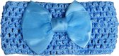Jessidress Hoofdband Meisjes Haarband met dubbele strik - Blauw