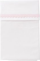 Cottonbaby Ledikantlaken Broderiekant Roze 120 x 150 cm
