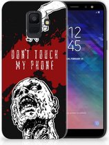 Geschikt voor Samsung Galaxy A6 (2018) TPU Hoesje Design Zombie Blood