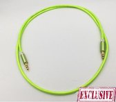 Hoge kwaliteit Audio AUX Kabel 3.5mm Jack voor Auto Universeel 1 meter - Groen- Underdog Tech