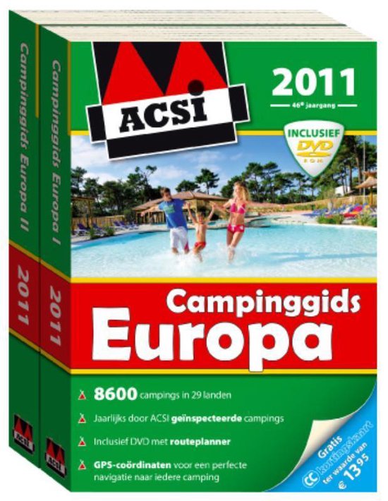 Cover van het boek 'ACSI Campinggids Europa 2011  + DVD'