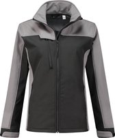 WorkWoman Softshell Jack Summer - 25061 zwart / grijs - Maat L