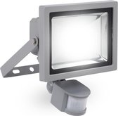 Powerplus POWLI231 LED Schijnwerper - Met bewegingssensor - 20W - IP44 - Grijs
