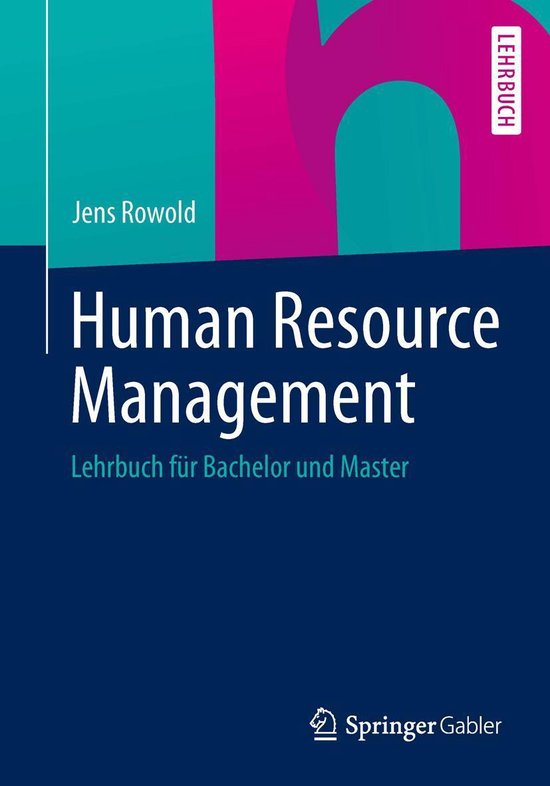 Business and Economics (German Language) - Human Resource Ma ... - cover