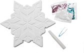 Disney's Frozen Fabriquez votre propre ensemble artisanal de flocon de neige - 25x24x3cm | Artset pour les Enfants | Art de paillettes pour les Filles | Forfait Hobby