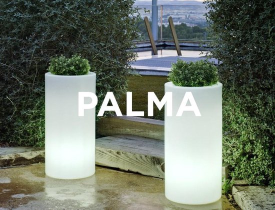 Redding Geneigd zijn kapitalisme Newgarden Palma 70 Ø35XH70 cm verlichte bloempot | bol.com