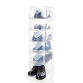 Lumaland - Schoenenbox - Opbergdoos voor schoenen - Transparant kunststof- Set van 5 - 35x22x14 cm