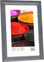 Deknudt Frames fotolijst S43WF2 - zwart - houtstructuur - foto 40x50