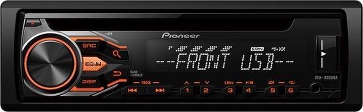 Pioneer DEH-09BT - Autoradio - DIN uniquement - Zwart