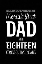 Congratulations! You've Been Voted The World's Best Dad for Eighteen Consecutive Years