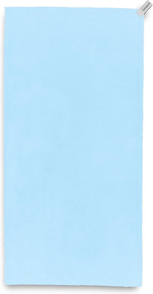 Lumaland - Reishanddoek - extra licht - microvezel - verschillende kleuren en maten - 40x80cm - Lichtblauw