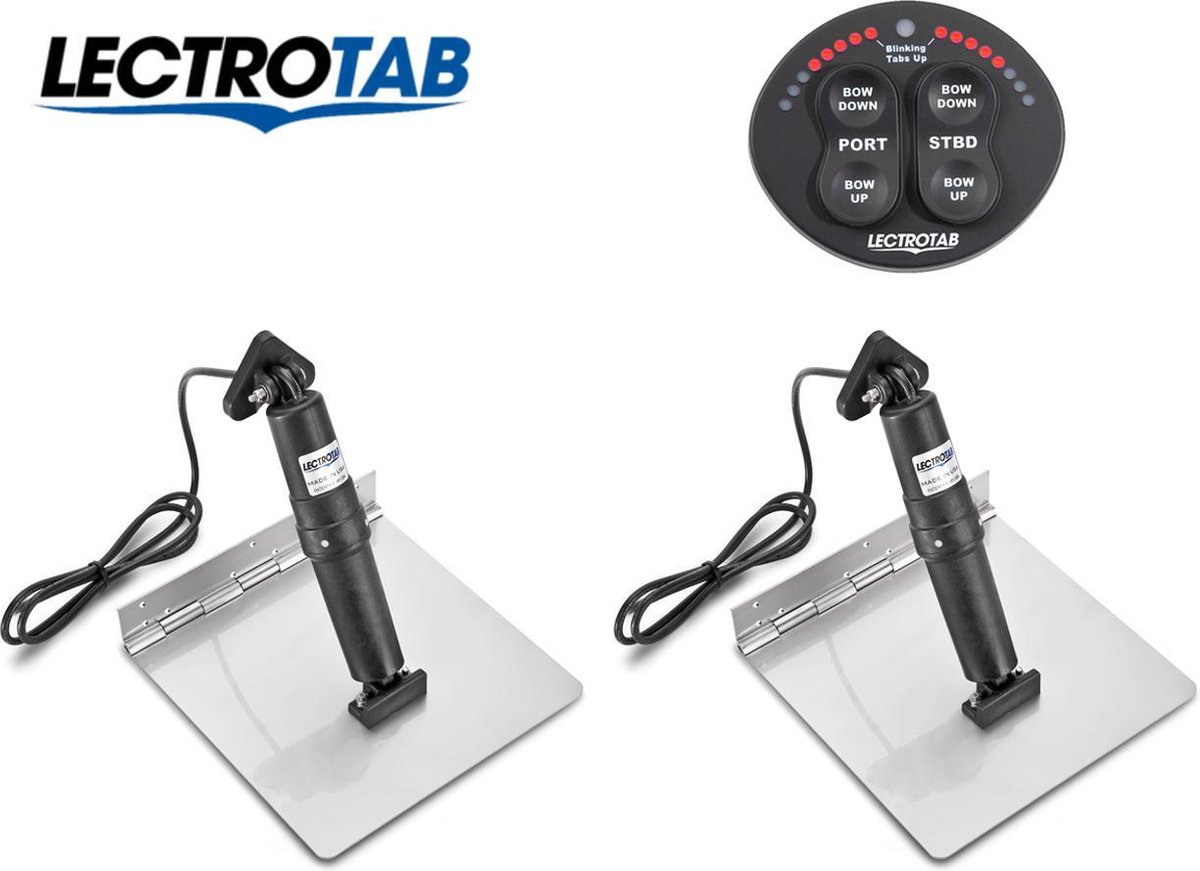 Lectrotab 12 Volt RVS Trimplaten XKASB9X18