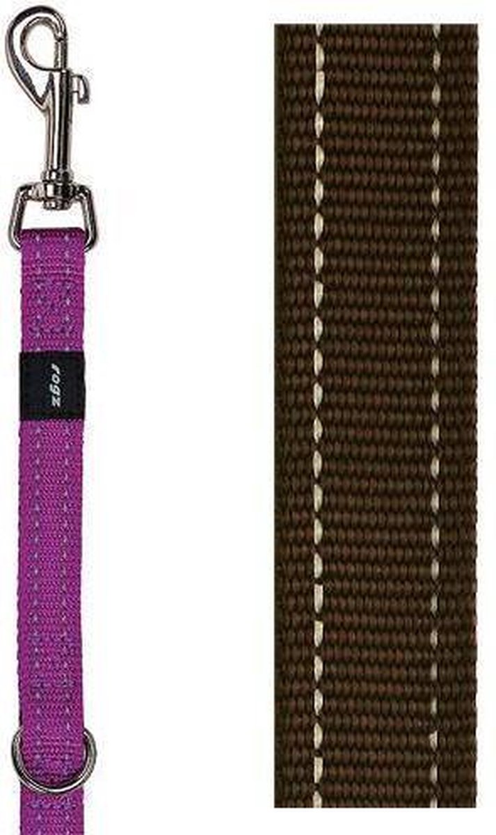 Rogz Utility Multilijn - Hondenriem - 180x1.6 cm Bruin M