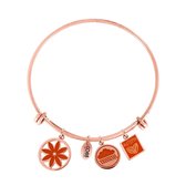 CO88 Collection Seasons 8CB 16005 Dames Bedelarmband - Rosékleurig