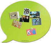 Magneetbord wandbord memobord  'Tekstballon' groen Wonderwall 100% made in Belgium