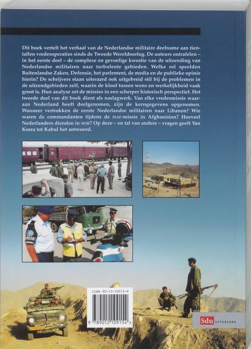 Van Korea Tot Kabul - back cover