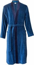 Cawo Heren Badjas 5840 Velours Kimono - Blau 58