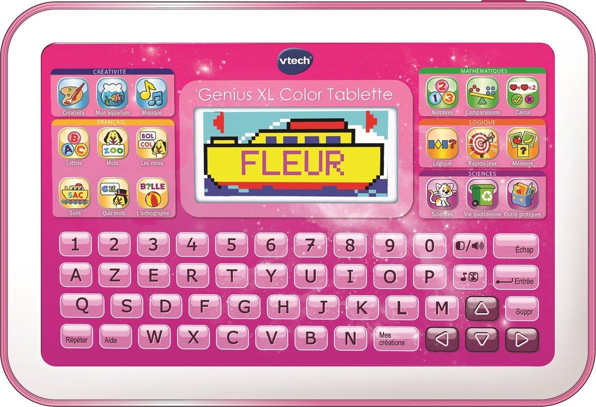 VTECH - Genius XL Color - Tablette éducative pour enfants - Rose