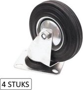 Tarsus Zwenkwiel Ø 75 mm. - Maximale Belasting 50 kilo - 4 stuks