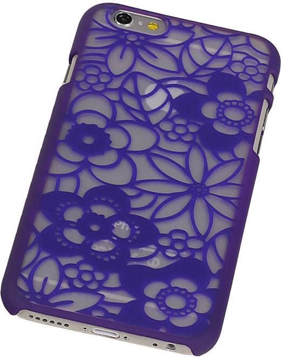 Apple iPhone 6 / 6S Hardcase Lotus Paars - Back Cover Case Bumper Hoesje