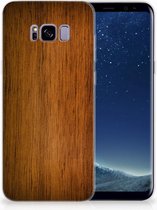 Samsung Galaxy S8 Plus TPU-siliconen Hoesje Donker Hout