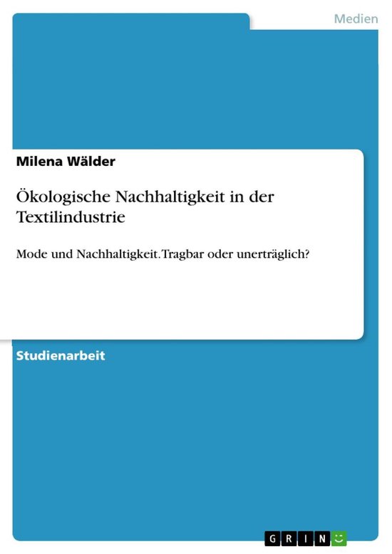 Ökologische Nachhaltigkeit in der Textilindustrie - cover