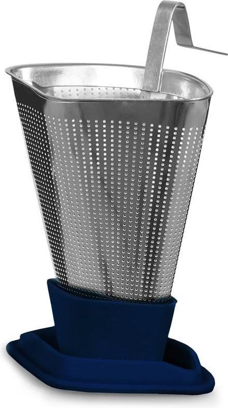 Filtre à Thé Infusion Viva Scandinavia - Acier Inoxydable / Silicone - Bleu Foncé