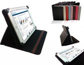 Hoes voor de Point Of View Mobii Tab P825, Multi-stand Cover, Ideale Tablet Case, Zwart, merk i12Cover