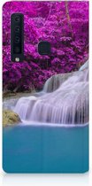 Geschikt voor Samsung Galaxy A9 (2018) Uniek Standcase Hoesje Waterval