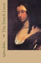 Boekomslag met een schilderij van een vrouw met parelketting en een witte jurk. Tekst: Aphra Behn ~ The Dutch Lover.