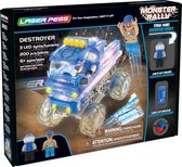 Laser Pegs Monster Truck Destroyer Blauw - Constructiespeelgoed