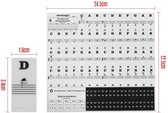 Pianostickers voor toetsenborden 37/49/54/61/88 transparante en verwijderbare muzieknoten