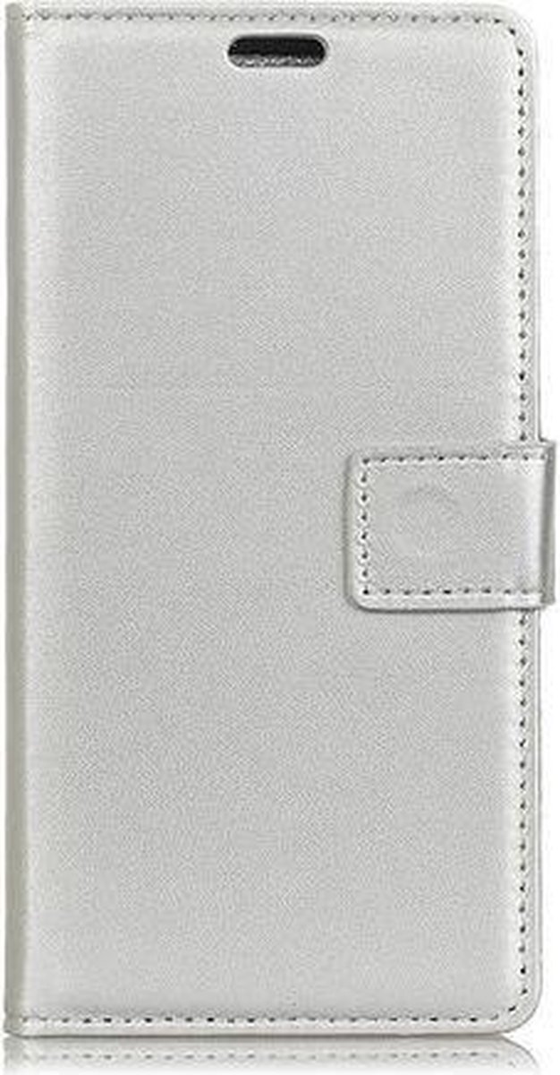 Shop4 - Sony Xperia 10 Plus Hoesje - Wallet Case Business Zilver