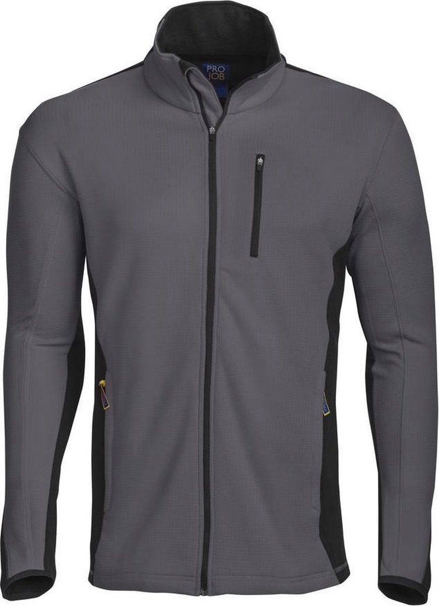 ProJob 3307 SWEATER MET LANGE RITS 643307 Grijs