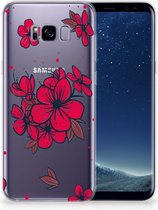 Samsung Galaxy S8 Plus TPU siliconen Hoesje Design Blossom Red
