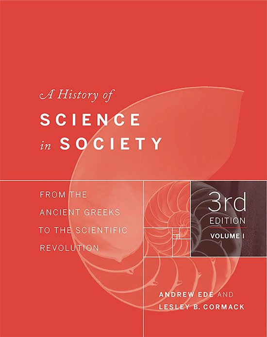 A History of Science in Society, Volume I - cover