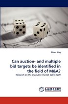 Can auction- and multiple bid targets be identified in the field of M&A?
