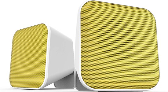 Speedlink SNAPPY Stereo Speakers - Wit / Geel | bol.com