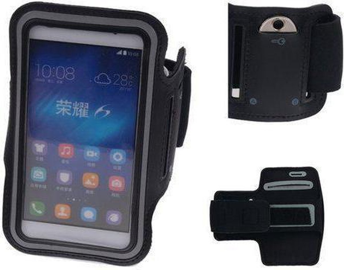 Huawei Ascend P7 Sapphire Edition Zwart Sport Armband Neopreen