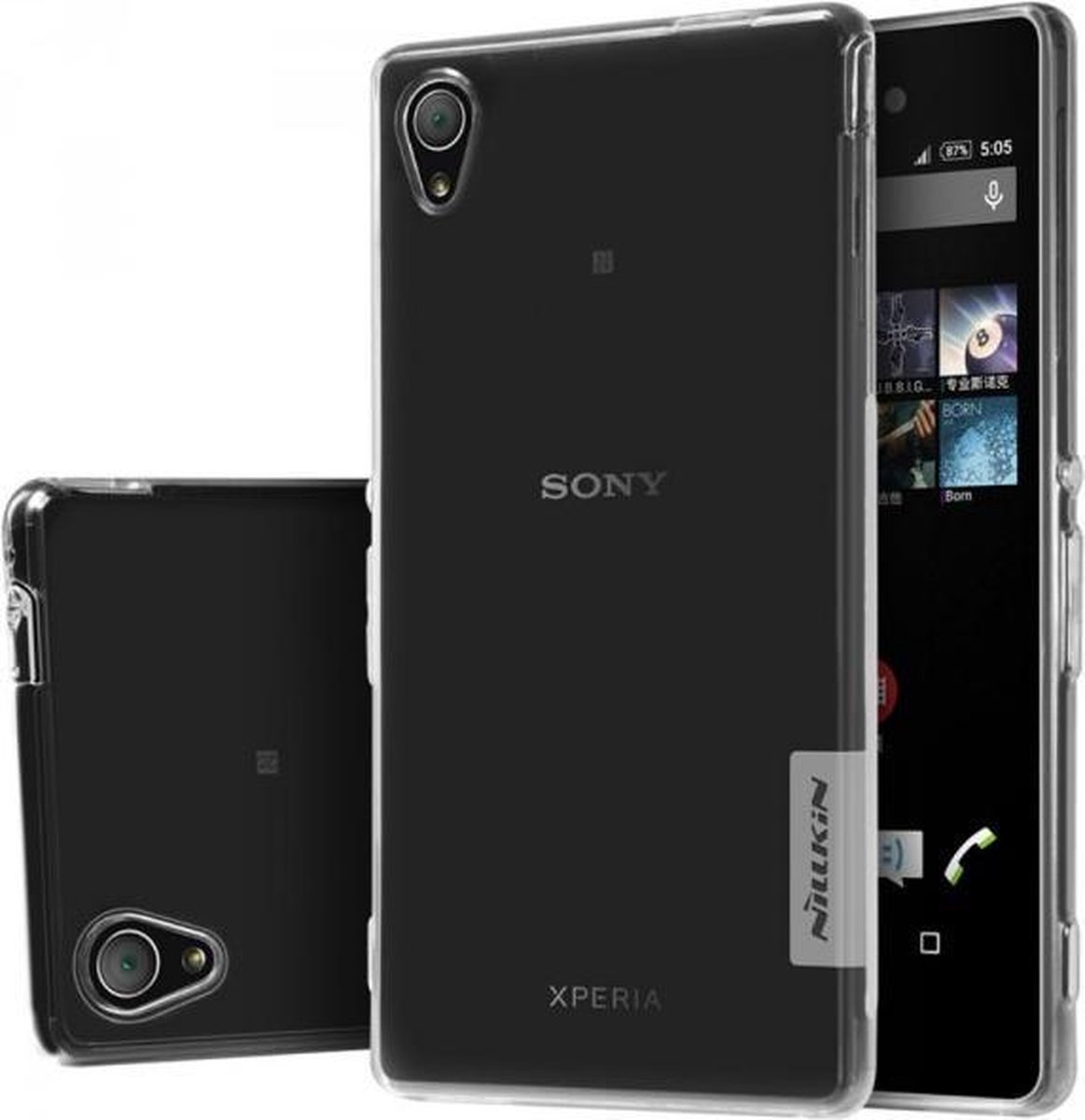 Nillkin Nature TPU Case Sony Xperia M4 Aqua - flexibele hoes - White