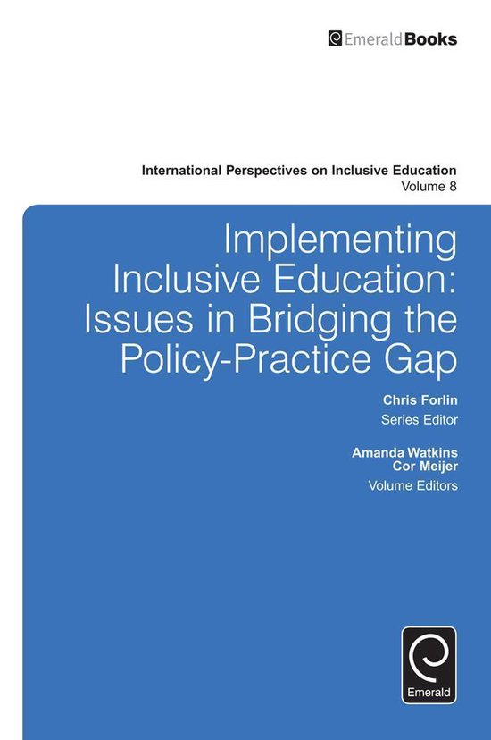 International Perspectives on Inclusive Education 8 - Implem ... - cover
