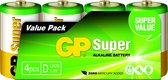 D batterij (mono) GP Batteries Super GP13A / LR20 Alkaline 1.5 V 4 stuk(s)