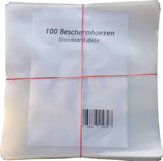 100 Plastic LP Hoezen - 100 Micron | bol.com
