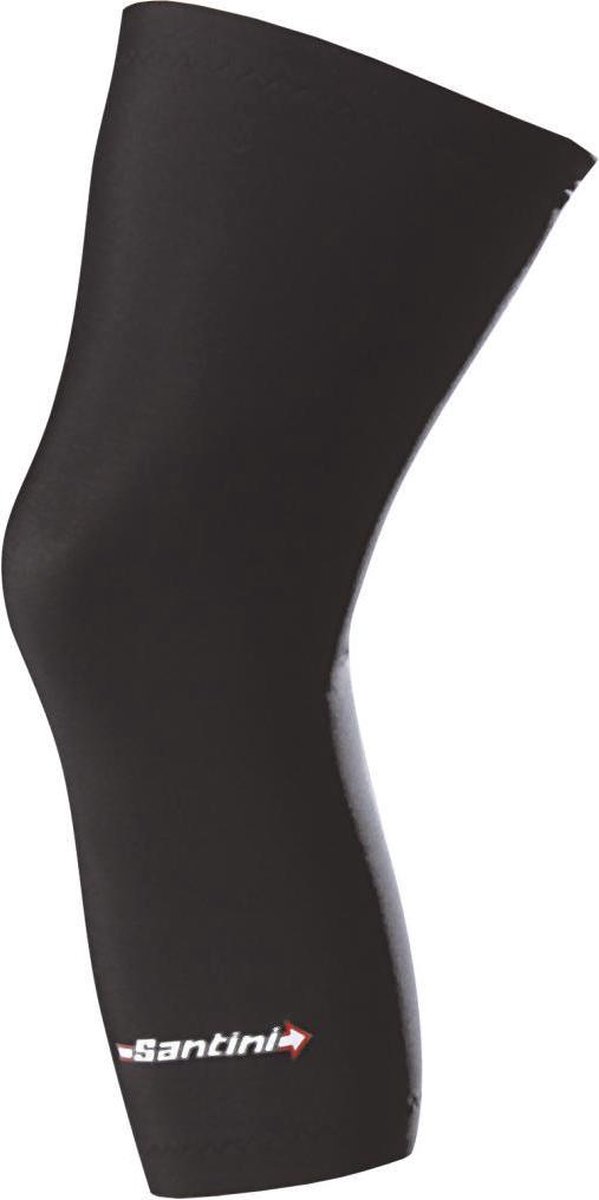 Santini Kniestukken Unisex Zwart - Totum Thermofleece Knee Warmers - XL/2XL