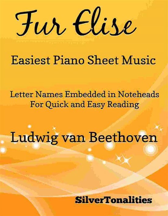 Fur Elise Easiest Piano Sheet Music - cover