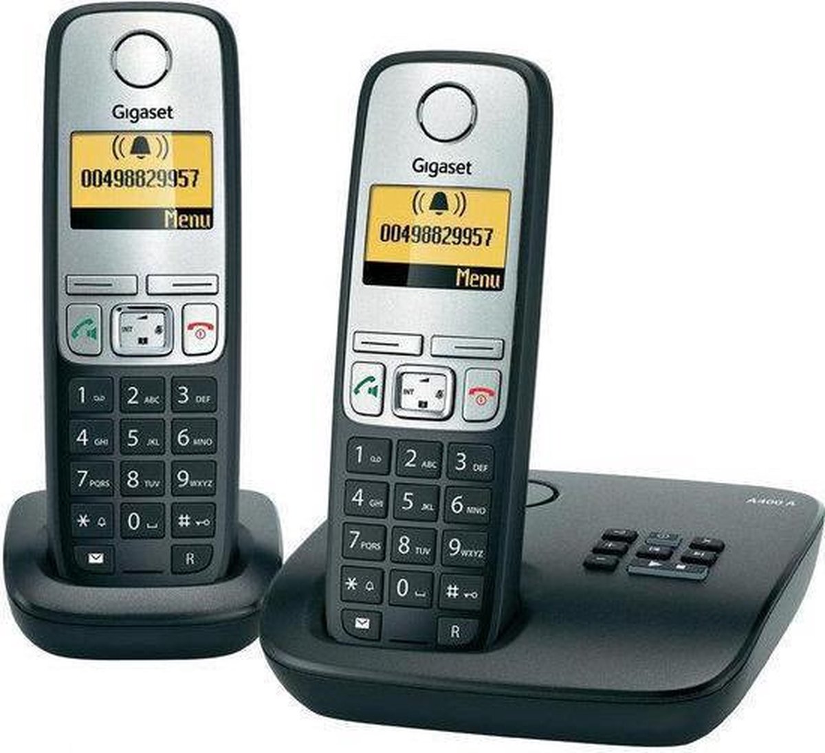 Gigaset A400A - Duo DECT telefoon met antwoordapparaat - Zilver | bol