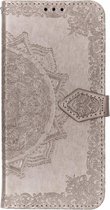 Mandala Booktype Huawei P30 Lite hoesje - Grijs