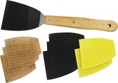 RollRoy ‘onderdeurtje’ met Velcro basispad met diverse pads voor schuren en schilderen