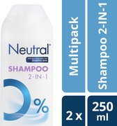 Neutral 0% Shampoo 2 in 1 - 2 x 250 ml - voordeelverpakking