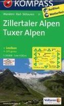 Kompass WK37 Zillertaler Alpen, Tuxer Alpen